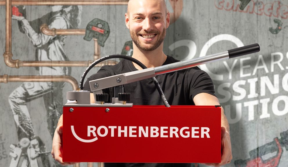 Kup zaciskarkę akumulatorową ROTHENBERGER a otrzymasz pompę kontrolną RP 50-S gratis!